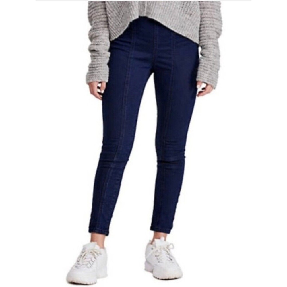 NWT Free People Stargirl High Rise Skinny Jeans Size 26 Dark Wash